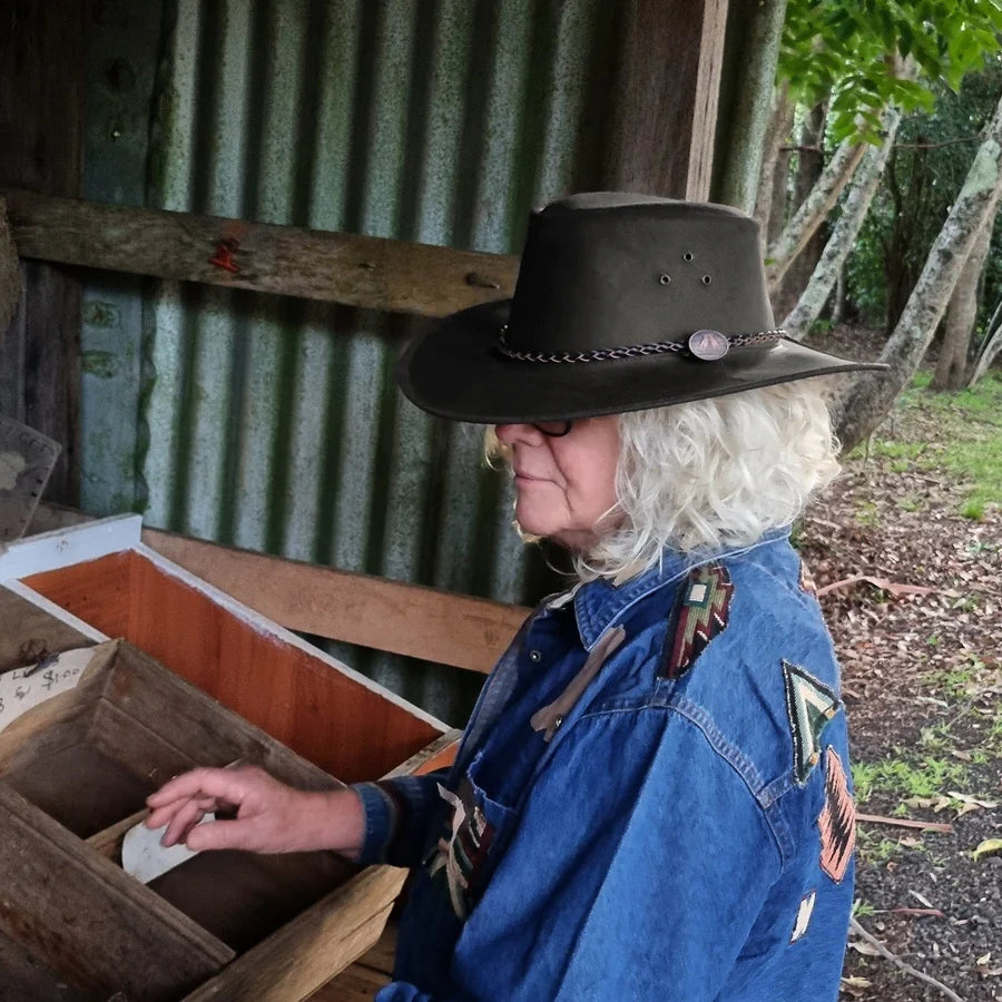 Echuca Leather Hat