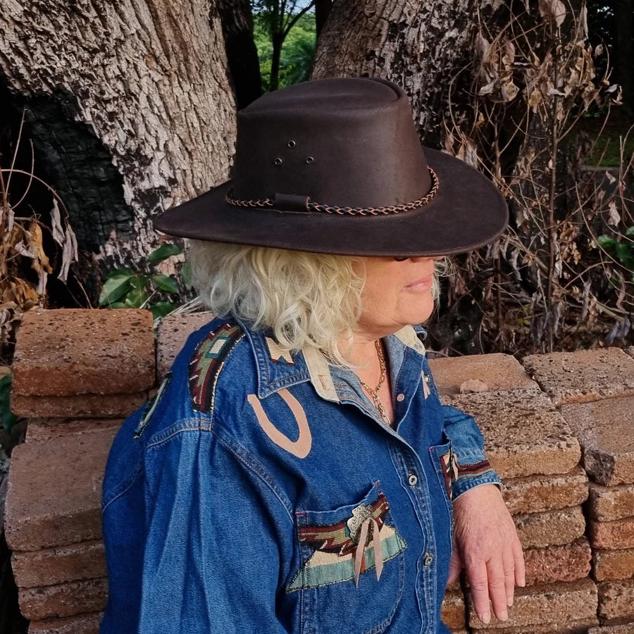 Echuca Leather Hat