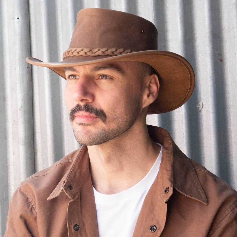 Nullarbor Leather Hat