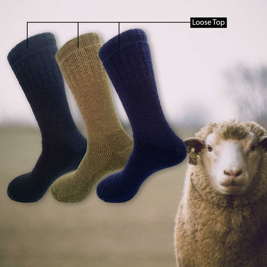 Merino Wool Health/Loose Top Socks